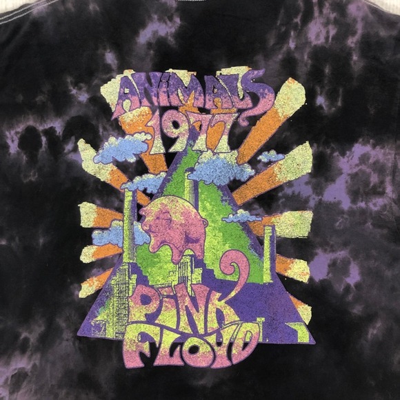 Pink Floyd Other - Pink Floyd Animals 1977 Tie Dye T-Shirt XL Rock‎ Band Music Graphic Tee